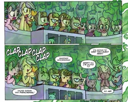 Size: 1389x1113 | Tagged: american idol, artist:agnesgarbowska, bobby curnow, comic, derpibooru import, idw, jayson thiessen, jim miller, maud lookalike, ponified, safe, siren, spoiler:comic, spoiler:comicfiendshipismagic3