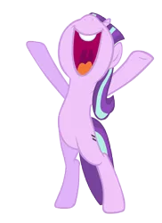 Size: 7000x9600 | Tagged: safe, artist:tardifice, derpibooru import, starlight glimmer, pony, the cutie map, absurd resolution, bipedal, equal cutie mark, happy, open mouth, simple background, singing, solo, transparent background, vector