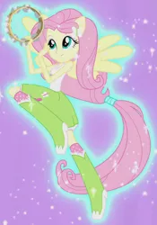 Size: 430x615 | Tagged: safe, derpibooru import, screencap, fluttershy, equestria girls, hamstocalypse now, rainbow rocks, boots, clothes, cute, high heel boots, outfit catalog, ponied up, ponytail, shyabetes, skirt, socks, solo, wings