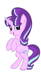 Size: 3302x5696 | Tagged: safe, artist:kuren247, derpibooru import, starlight glimmer, pony, unicorn, cute, female, glimmerbetes, looking at you, mare, open mouth, rearing, simple background, smiling, solo, transparent background, vector