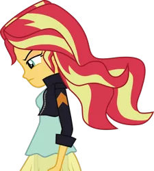 Size: 1600x1780 | Tagged: safe, artist:owlisun, derpibooru import, sunset shimmer, equestria girls, my past is not today, rainbow rocks, simple background, solo, transparent background, vector