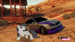 Size: 1280x720 | Tagged: safe, artist:equestianracer, derpibooru import, octavia melody, pony, bmw, bmw e46, bmw m3, car, forza horizon, itasha, solo