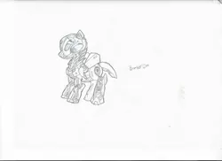 Size: 1024x745 | Tagged: safe, artist:poniesofthekeene, derpibooru import, ponified, bumblebee, monochrome, transformers