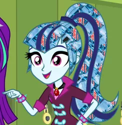 Size: 680x696 | Tagged: safe, derpibooru import, sonata dusk, equestria girls, rainbow rocks, hair edit, mountain dew, voltage