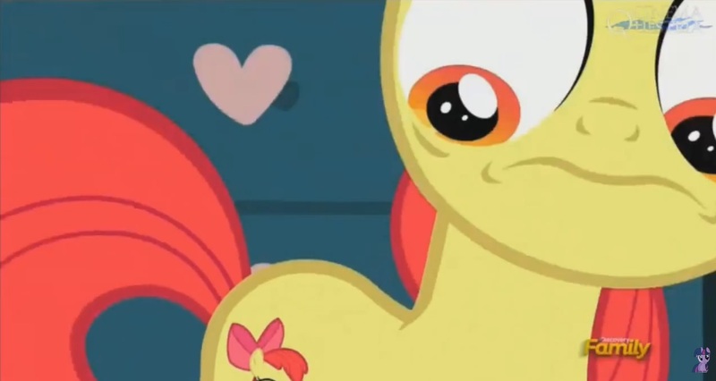 Size: 1268x675 | Tagged: apple bloom, bloom and gloom, cutie mark, derpibooru import, faic, safe, screencap, solo