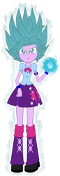 Size: 524x1522 | Tagged: safe, artist:gonzalossj3, derpibooru import, twilight sparkle, equestria girls, dragon ball z, dragon ball z: resurrection of f, evil grin, smiling, smirk, super saiyan blue, super saiyan god super saiyan, super saiyan princess, super saiyan princess super saiyan