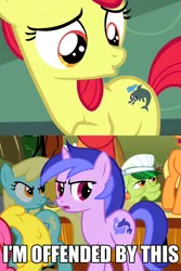 Size: 600x900 | Tagged: safe, derpibooru import, edit, edited screencap, screencap, apple bloom, applejack, big macintosh, cherry berry, granny smith, sassaflash, sea swirl, seafoam, dolphin, earth pony, pony, bloom and gloom, the super speedy cider squeezy 6000, derphin, derpy fins, image macro, male, meme, stallion