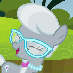 Size: 600x600 | Tagged: animated, bloom and gloom, cute, derpibooru import, safe, screencap, silverbetes, silver spoon, solo