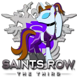 Size: 512x512 | Tagged: safe, derpibooru import, fleur-de-lis, crossover, icon, saints row, shaundi, video game