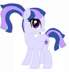 Size: 415x432 | Tagged: safe, artist:berrypunchrules, derpibooru import, oc, oc:sundown symphony, unofficial characters only, earth pony, pony, offspring, parent:dusk shine, parent:sonata dusk, parent:twilight sparkle, parents:doubledusk, parents:duskdusk, rule 63, simple background, solo, white background