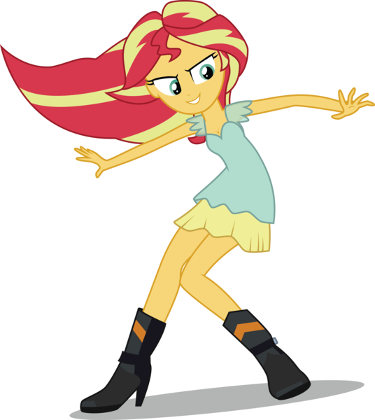 Size: 4961x5554 | Tagged: safe, artist:owlisun, derpibooru import, sunset shimmer, equestria girls, my past is not today, rainbow rocks, absurd resolution, clothes, dress, simple background, solo, transparent background, vector