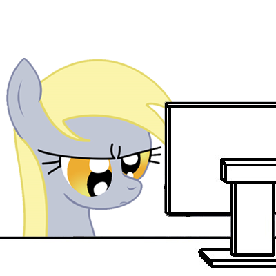 Size: 400x400 | Tagged: safe, derpibooru import, derpy hooves, pegasus, pony, computer, female, frown, image macro, mare, meme, reaction image, scowl, simple background, solo, transparent background, unamused