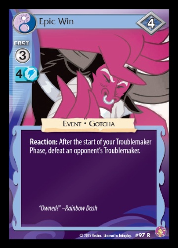 Size: 360x503 | Tagged: safe, derpibooru import, lord tirek, absolute discord, card, ccg, enterplay, overpowered, unbalanced