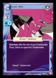 Size: 360x503 | Tagged: safe, derpibooru import, lord tirek, absolute discord, card, ccg, enterplay, overpowered, unbalanced