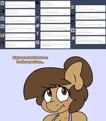 Size: 1280x1461 | Tagged: anthro, anthro oc, artist:stunnerpone, blushing, derpibooru import, embarrassed, georgia replies, oc, oc:georgia lockheart, safe, solo, unofficial characters only