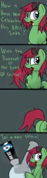 Size: 400x1500 | Tagged: suggestive, artist:datte-before-dawn, artist:drawponies, derpibooru import, oc, oc:newsie, unofficial characters only, 420, bong, comic, dialogue, horse news, logo, meta, plot