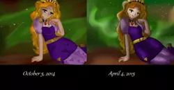 Size: 1172x608 | Tagged: safe, artist:rozzy3, derpibooru import, adagio dazzle, equestria girls, rainbow rocks, redraw