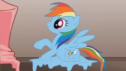 Size: 1920x1080 | Tagged: derpibooru import, melting, rainbow dash, safe, toy, yo mama