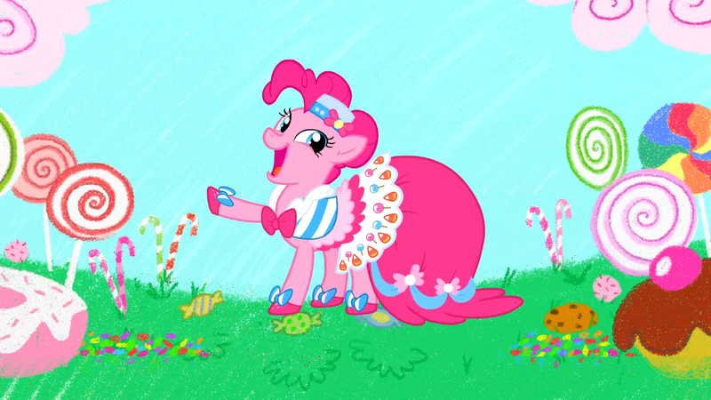 Size: 1366x768 | Tagged: derpibooru import, pinkie pie, safe, screencap, solo, suited for success