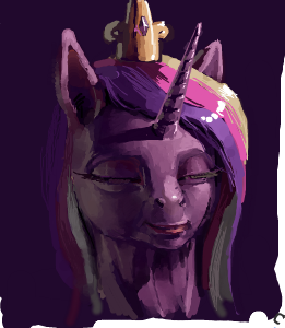 Size: 261x300 | Tagged: artist:someschmoe, crown, derpibooru import, eyes closed, flockmod, portrait, princess cadance, safe