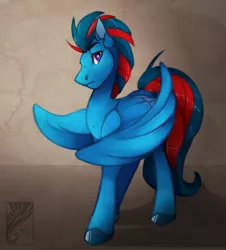 Size: 1280x1414 | Tagged: safe, artist:casynuf, derpibooru import, oc, oc:andrew swiftwing, unofficial characters only, pegasus, pony, looking at you, male, solo, stallion
