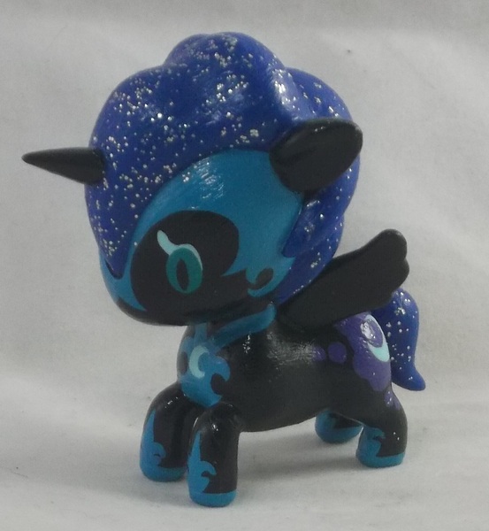 Size: 1489x1617 | Tagged: safe, artist:gryphyn-bloodheart, derpibooru import, nightmare moon, alicorn, pony, antagonist, custom, irl, photo, toy, unicorno