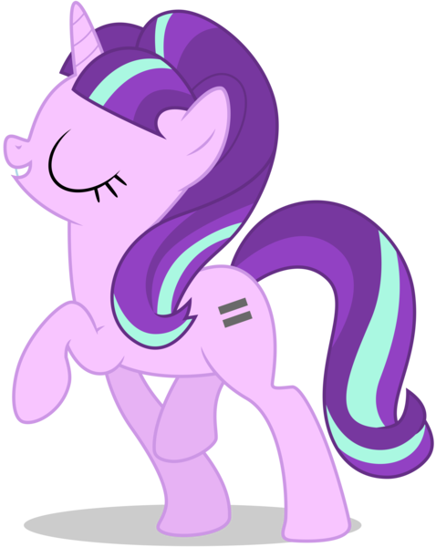 Size: 6100x7650 | Tagged: absurd resolution, .ai available, artist:caliazian, derpibooru import, eyes closed, raised hoof, safe, simple background, solo, starlight glimmer, the cutie map, transparent background, vector