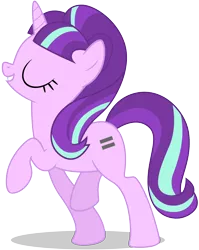 Size: 6100x7650 | Tagged: absurd resolution, .ai available, artist:caliazian, derpibooru import, eyes closed, raised hoof, safe, simple background, solo, starlight glimmer, the cutie map, transparent background, vector