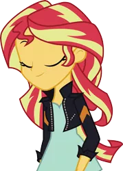 Size: 3701x5155 | Tagged: safe, artist:owlisun, derpibooru import, sunset shimmer, equestria girls, my past is not today, rainbow rocks, absurd resolution, simple background, smiling, solo, transparent background, vector