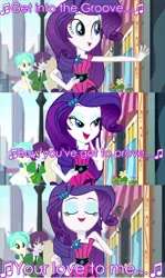 Size: 1280x2152 | Tagged: safe, derpibooru import, indigo wreath, rarity, tennis match, equestria girls, life is a runway, rainbow rocks, 80s, bronybait, image macro, into the groove, lyrics, madonna, meme, music, screencap comic, song reference