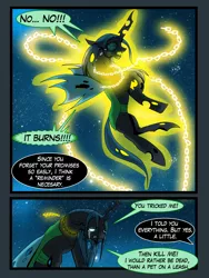 Size: 1974x2627 | Tagged: artist:yula568, comic, dark alliance, derpibooru import, king sombra, queen chrysalis, safe