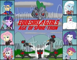 Size: 1023x796 | Tagged: safe, artist:phantomshadow051, derpibooru import, bulk biceps, flash sentry, fluttershy, rarity, scootaloo, spike, sweetie belle, trixie, twilight sparkle, twilight sparkle (alicorn), equestria girls, avengers: age of ultron, black widow (marvel), captain america, hawkeye, iron man, marvel, parody, quicksilver (marvel comics), scarlet witch, the avengers, the incredible hulk, thor, ultron, watermark