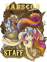 Size: 1800x2400 | Tagged: artist:inkeed, babscon, babscon mascots, derpibooru import, headlamp, helmet, mine, miner, mining helmet, oc, oc:copper chip, oc:golden gates, oc:silver span, pickaxe, safe, unofficial characters only