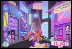 Size: 1200x821 | Tagged: artist:lolopan, babscon, babscon mascots, derpibooru import, oc, oc:chocolate pony, oc:golden gates, oc:pinkaboo, oc:violet dream, oc:weareborg, safe, sunglasses, tickets, unofficial characters only
