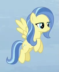 Size: 429x523 | Tagged: safe, derpibooru import, screencap, sunshower, pegasus, pony, tanks for the memories, cropped, female, flying, mare, solo