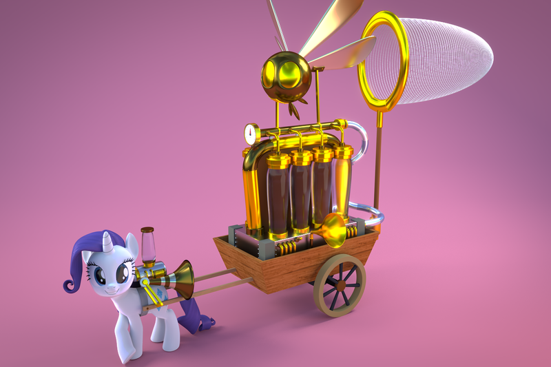 Size: 2400x1600 | Tagged: 3d, 3d model, artist:creatorofpony, artist:shipislove shipislife, blender, bloom and gloom, derpibooru import, props, rarity, safe, season 5