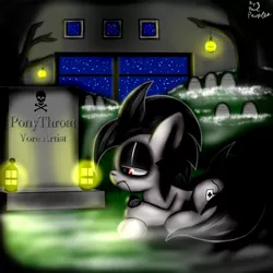 Size: 1280x1280 | Tagged: artist:paulpeopless, cemetery, death, derpibooru import, oc, oc:paulpeoples, oc:ponythroat, semi-grimdark, solo, unofficial characters only