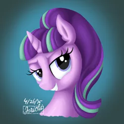 Size: 2000x2000 | Tagged: safe, artist:jorichi, derpibooru import, starlight glimmer, pony, unicorn, bust, digital art, solo