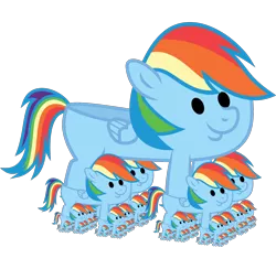 Size: 1494x1456 | Tagged: safe, artist:s.guri, derpibooru import, edit, tanks for the memories, clothes, dashie slippers, endless quoting, fractal, no pony, recursion, simple background, slippers, the ride never ends, transparent background, vector, wat, we need to go deeper