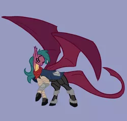 Size: 1010x962 | Tagged: safe, artist:alorix, derpibooru import, oc, unofficial characters only, alien, pegasus, pony, bandage, clothes, lights out, pirate, purple eyes