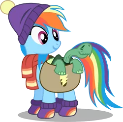 Size: 602x600 | Tagged: artist:seahawk270, boots, clothes, cute, derpibooru import, hat, rainbow dash, safe, scarf, simple background, tank, tanks for the memories, transparent background, vector, winter outfit