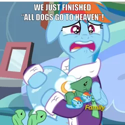 Size: 1150x1148 | Tagged: all dogs go to heaven, clothes, dashie slippers, depression dash, derpibooru import, don bluth, safe, screencap, tank, tank slippers