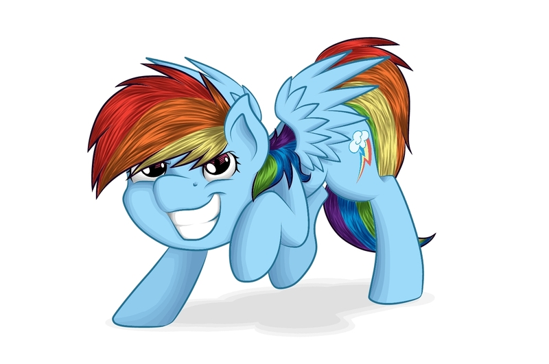 Size: 1500x996 | Tagged: artist:rubywave32, backwards cutie mark, derpibooru import, grin, rainbow dash, safe, solo