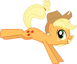 Size: 7415x6148 | Tagged: absurd resolution, applejack, artist:lman225, bucking, derpibooru import, kick, safe, simple background, solo, transparent background, vector