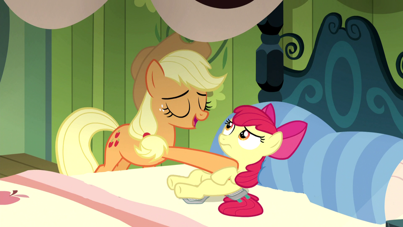 Size: 1920x1080 | Tagged: apple bloom, applejack, artist:anon3434, bed, bloom and gloom, derpibooru import, diaper, diaper edit, diaper fetish, edit, editor:anon3434, questionable, screencap