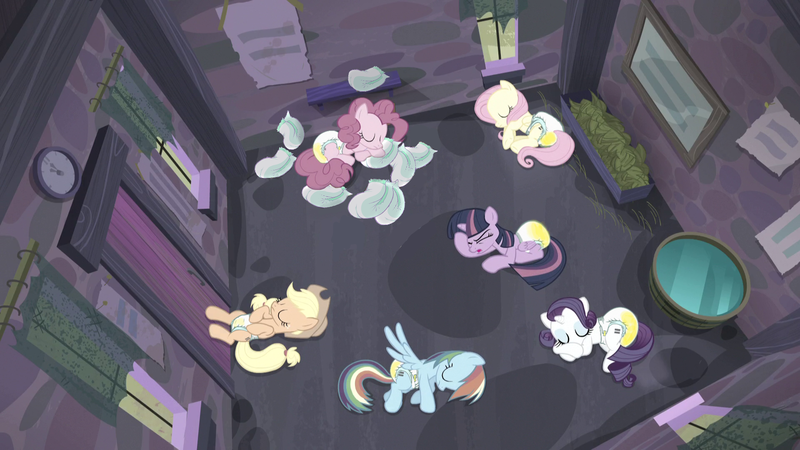 Size: 1920x1080 | Tagged: alicorn, applejack, derpibooru import, diaper, diaper edit, diaper fetish, edit, edited screencap, editor:anon3434, equal cutie mark, fluttershy, mane six, pinkie pie, poofy diaper, questionable, rainbow dash, rarity, screencap, the cutie map, twilight sparkle, twilight sparkle (alicorn), urine, wet diaper