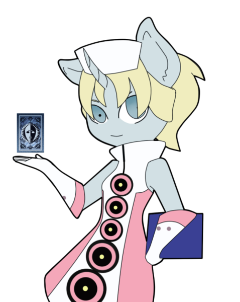 Size: 500x628 | Tagged: ambiguous facial structure, anthro, artist:akaito-twin, derpibooru import, oc, oc:anabelle lecroux, persona, persona q, safe, simple background, solo, transparent background, unofficial characters only