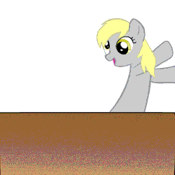Size: 400x400 | Tagged: safe, artist:speccysy, derpibooru import, edit, derpy hooves, pegasus, pony, animated, computer, derpy hooves tech support, female, mare, reaction gif, reaction image, reversed, solo, yes