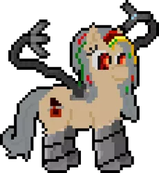 Size: 342x372 | Tagged: artist:blunttongs, cyborg, derpibooru import, fallout equestria, fallout equestria: dark shores, oc, oc:sugar rush, pixel art, safe, solo, unofficial characters only