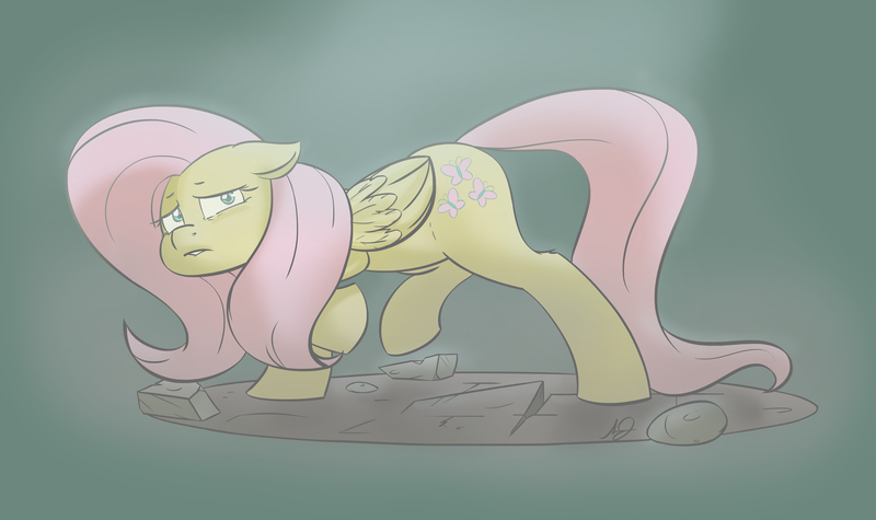 Size: 3836x2280 | Tagged: artist:tentinythimbles, derpibooru import, fluttershy, high res, safe, solo